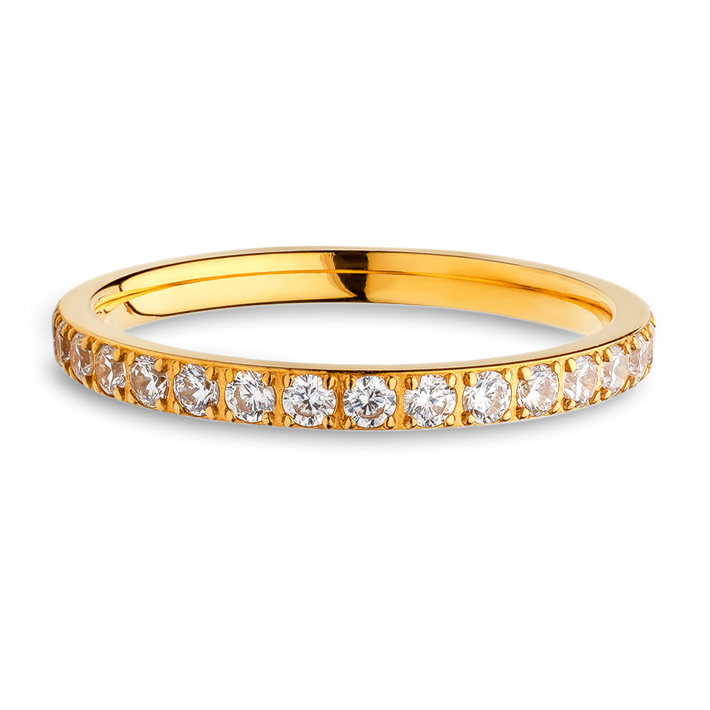 2mm Yellow Gold  Eternity Ring Eternity Wedding Ring Ladies Wedding Ring