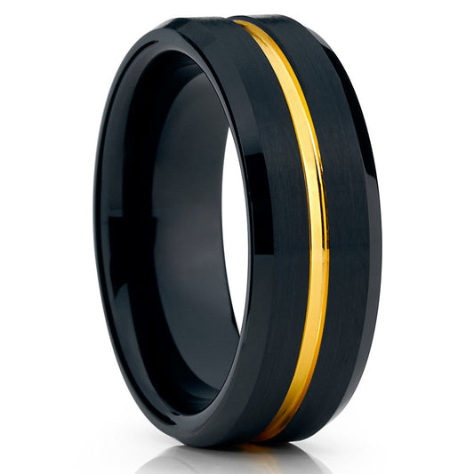 Black Wedding Ring Tungsten Wedding Ring Anniversary Ring,Engagement Ring