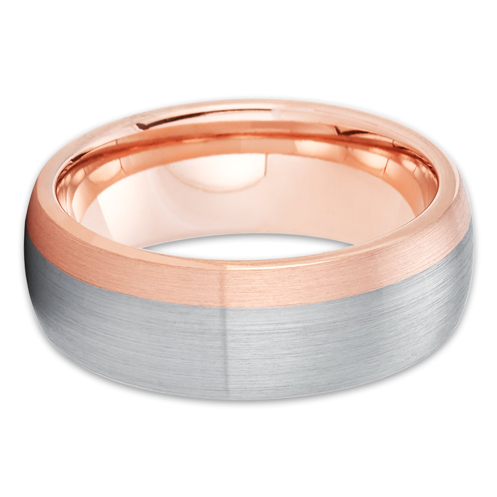 Silver Wedding Ring 8mm Wedding Ring Tungsten Carbide Ring Engagement Ring