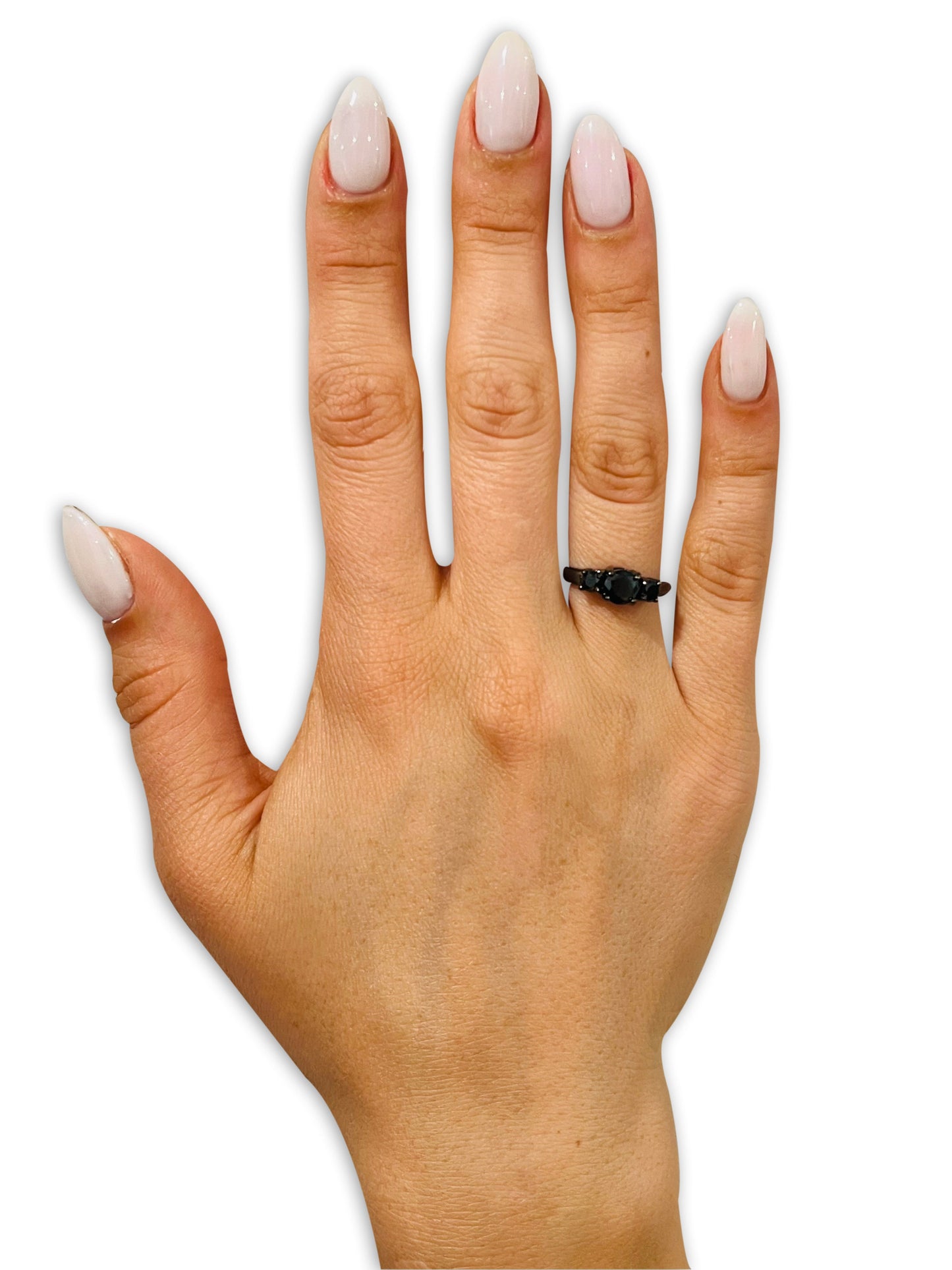 Solitaire Wedding Ring Titanium Wedding Ring Engagement Ring CZ