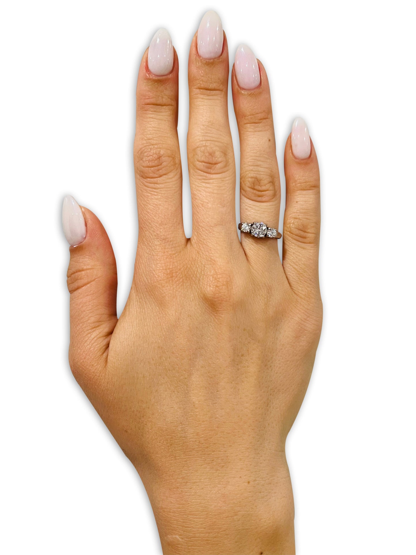 Solitaire Wedding Ring Titanium Wedding Ring Anniversary Ring CZ Wedding Ring